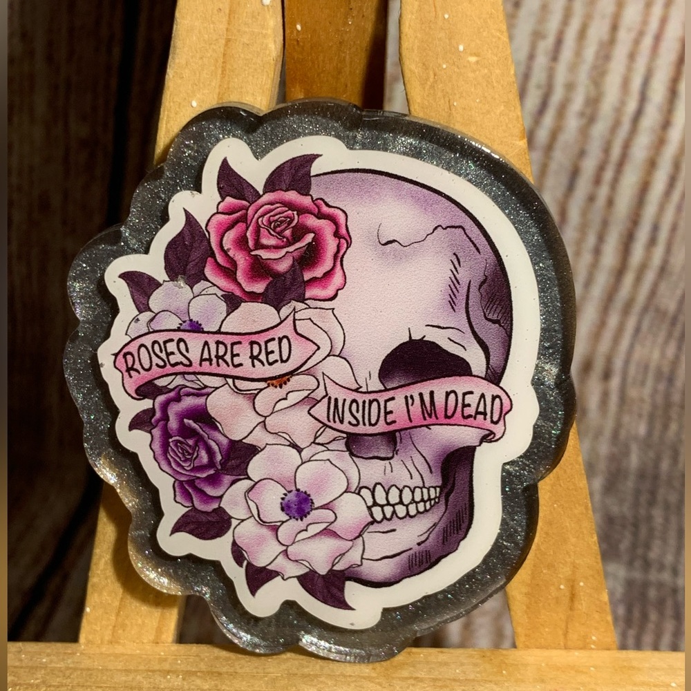 Dead Inside Skeleton Magnet - Picture 2 of 3